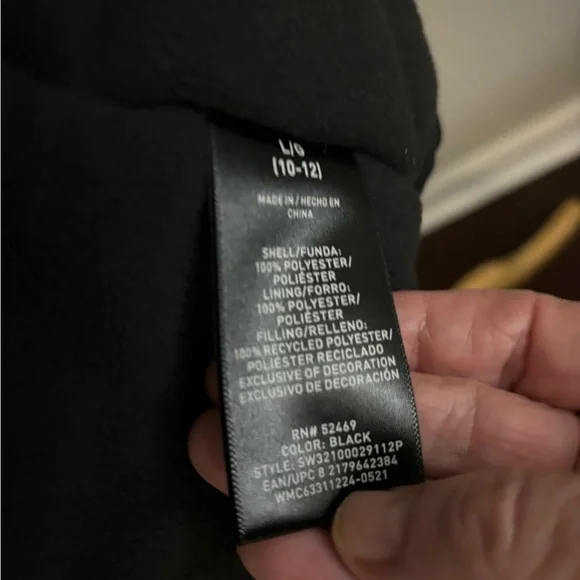 Swiss Tec XL Black Hooded Jacket Aqua Athleisure Outdoor Sporty Lightweight - Picture 7 of 11